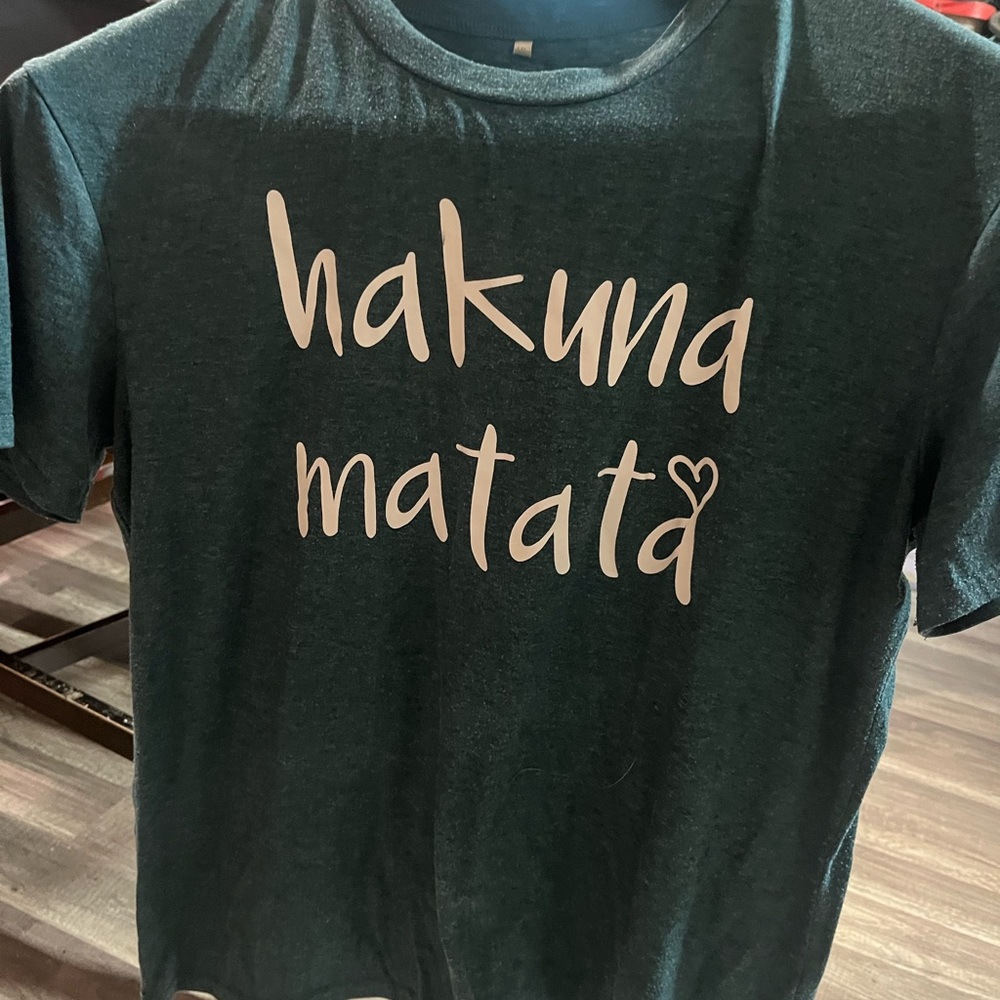 Kids Green "Hakuna Matata" Graphic Tee